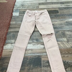 Pink Distressed Women's Lowrise jegging 5